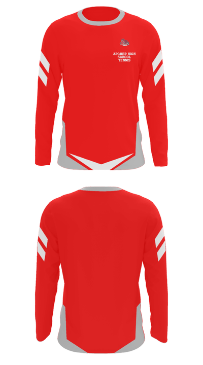 Archer High School Tennis 49257029 Long Sleeve Performance Shirt - 35