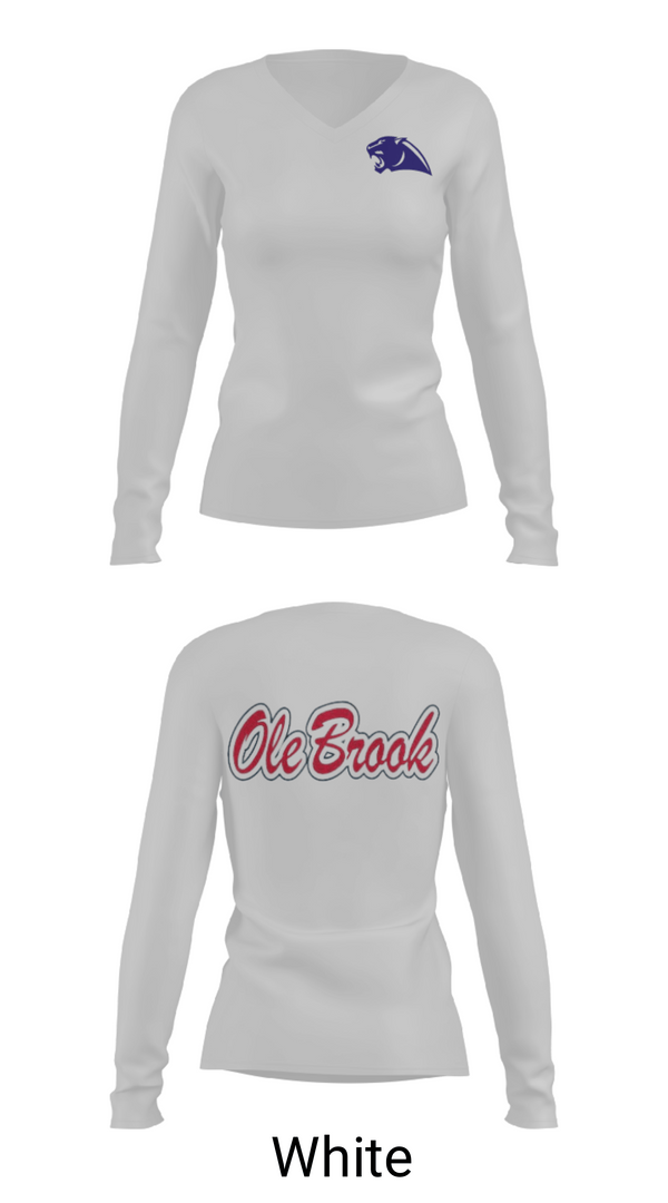Women's Long Sleeve Vneck Shirt, Brookhaven High School Track, Track & Field, Teamtime, Team time, sublimation, custom sports apparel, team uniforms, spirit wear, spiritwear, sports uniforms, custom shirts, team store, custom team store, fundraiser sports, apparel fundraiser