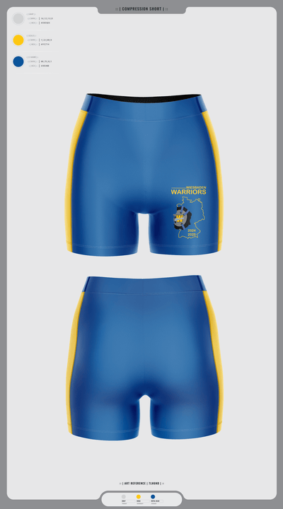 Wiesbaden warriors 36556050 Men's Compression Shorts - 3