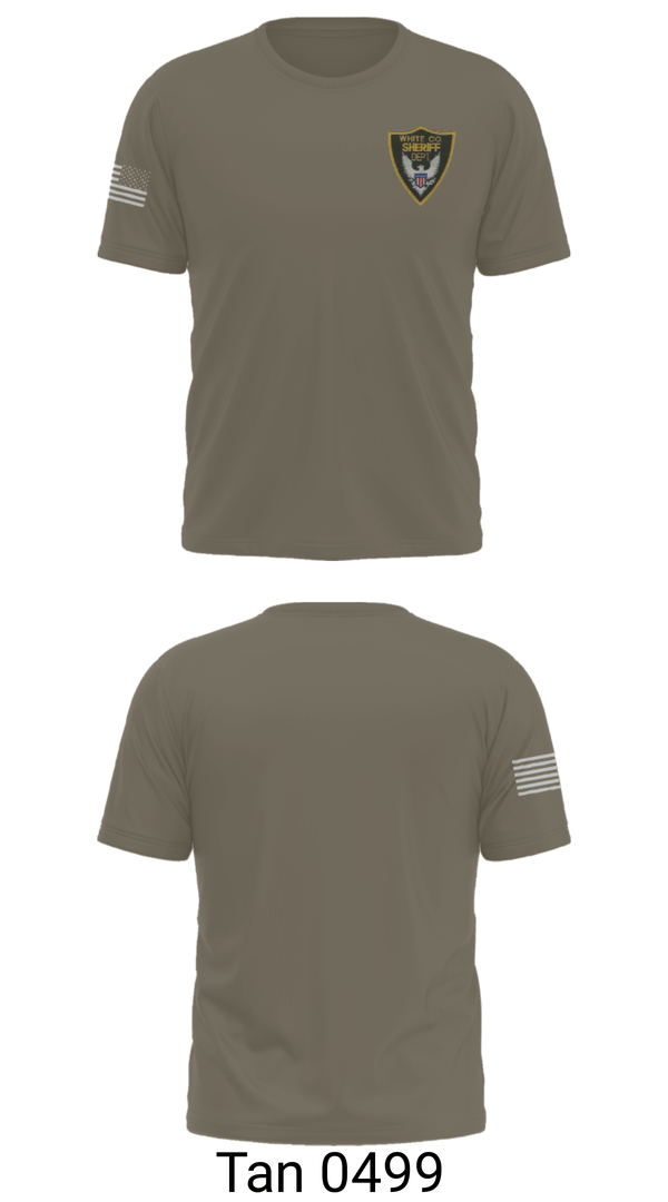 Old School Cotton Feel Shirt, White County Sheriff's Office, Police, Teamtime, Team time, sublimation, custom sports apparel, team uniforms, spirit wear, spiritwear, sports uniforms, custom shirts, team store, custom team store, fundraiser sports, apparel fundraiser