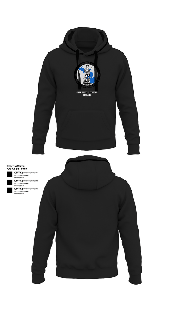 Hoodie, 24th Special Troops Brigade, National Guard, Teamtime, Team time, sublimation, custom sports apparel, team uniforms, spirit wear, spiritwear, sports uniforms, custom shirts, team store, custom team store, fundraiser sports, apparel fundraiser