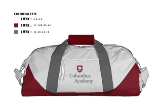 Duffle Bag, The Columbus Academy (Middle School) Golf, Golf, Teamtime, Team time, sublimation, custom sports apparel, team uniforms, spirit wear, spiritwear, sports uniforms, custom shirts, team store, custom team store, fundraiser sports, apparel fundraiser