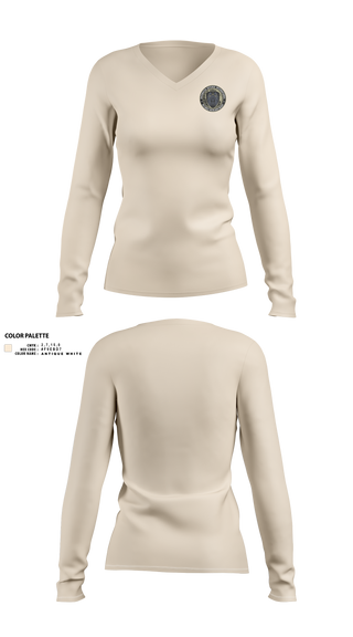 Womens Long Sleeve Vneck Shirt, Overwatch Defense International, , Teamtime, Team time, sublimation, custom sports apparel, team uniforms, spirit wear, spiritwear, sports uniforms, custom shirts, team store, custom team store, fundraiser sports, apparel fundraiser