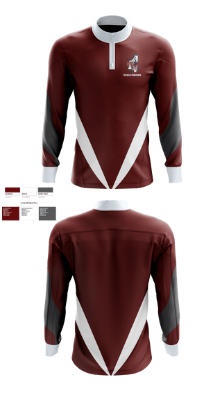 Quarter Zip Jacket, Tri-Valley Mustangs, Spirit Store, Teamtime, Team time, sublimation, custom sports apparel, team uniforms, spirit wear, spiritwear, sports uniforms, custom shirts, team store, custom team store, fundraiser sports, apparel fundraiser