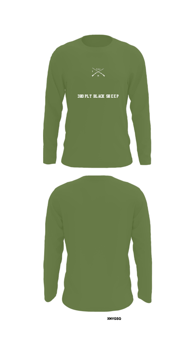 3rd PLT Black Sheep 32884167 Long Sleeve Performance Shirt - 52