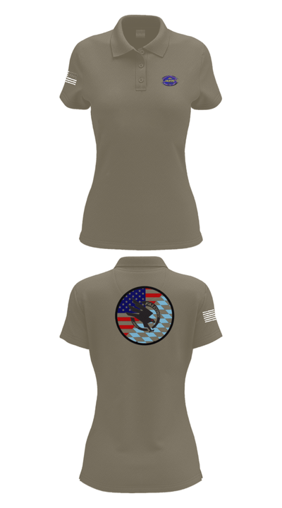 Falcon Team, JMRC 44221866 Women's Short Sleeve Performance Polo  - 75