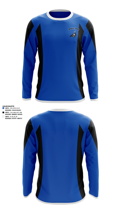 Nevada High School Cheer 76739420 Long Sleeve Performance Shirt - 1