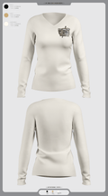 San Jose Hitsquad 79185295 Women's Long Sleeve V-neck Shirt - 3