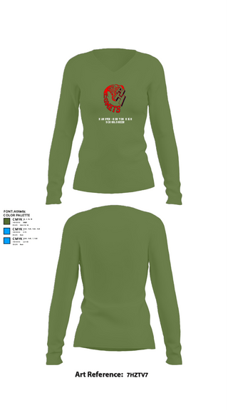 Womens Long Sleeve Vneck Shirt, Hanover-Horton High School Soccer, Women's Soccer, Teamtime, Team time, sublimation, custom sports apparel, team uniforms, spirit wear, spiritwear, sports uniforms, custom shirts, team store, custom team store, fundraiser sports, apparel fundraiser