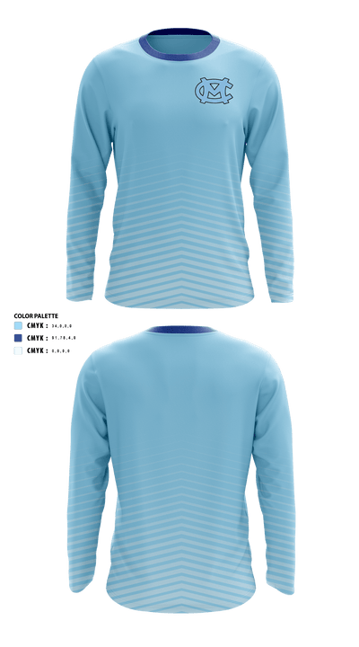 Moore County High School Cross Country 40870969 Long Sleeve Performance Shirt - 1