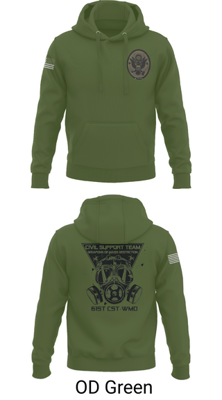 Hoodie, 61st CST, Army, Teamtime, Team time, sublimation, custom sports apparel, team uniforms, spirit wear, spiritwear, sports uniforms, custom shirts, team store, custom team store, fundraiser sports, apparel fundraiser