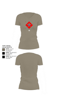 1/6 58710445 Women's Short Sleeve V-neck Shirt - 64