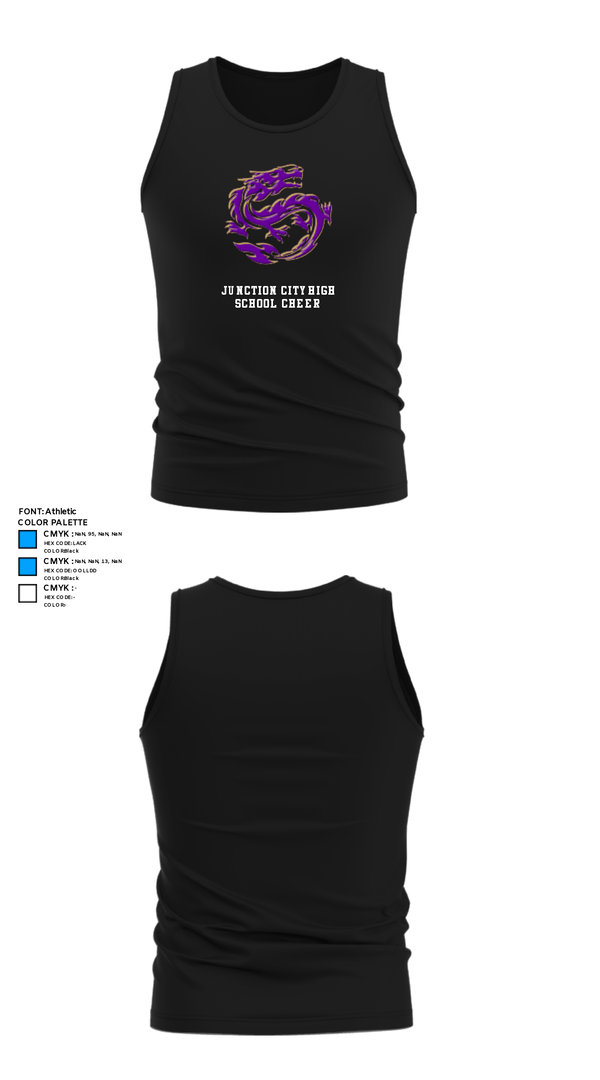 Tank Top, Junction City High School Cheer, Cheer, Teamtime, Team time, sublimation, custom sports apparel, team uniforms, spirit wear, spiritwear, sports uniforms, custom shirts, team store, custom team store, fundraiser sports, apparel fundraiser