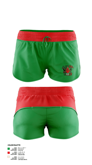 Womens Shorts, Alma del barrio, Cheer, Teamtime, Team time, sublimation, custom sports apparel, team uniforms, spirit wear, spiritwear, sports uniforms, custom shirts, team store, custom team store, fundraiser sports, apparel fundraiser