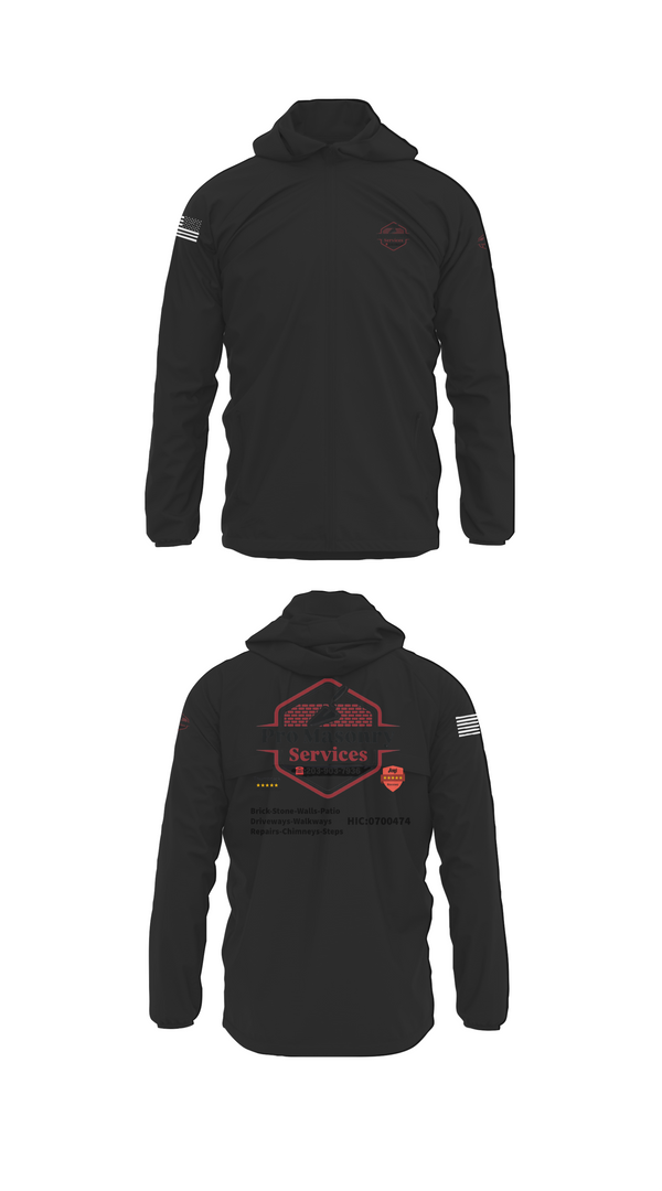 Windbreaker, Pro Masonry Services LLC, , Teamtime, Team time, sublimation, custom sports apparel, team uniforms, spirit wear, spiritwear, sports uniforms, custom shirts, team store, custom team store, fundraiser sports, apparel fundraiser