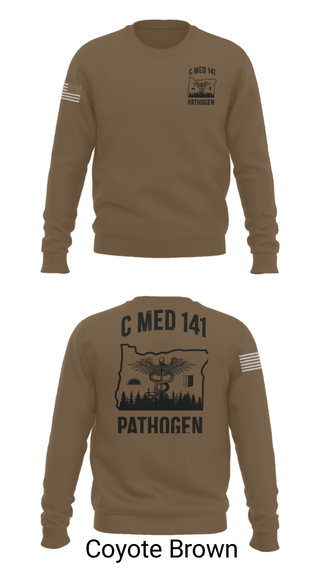 Crew Neck Sweatshirt, C MED 141, National Guard, Teamtime, Team time, sublimation, custom sports apparel, team uniforms, spirit wear, spiritwear, sports uniforms, custom shirts, team store, custom team store, fundraiser sports, apparel fundraiser