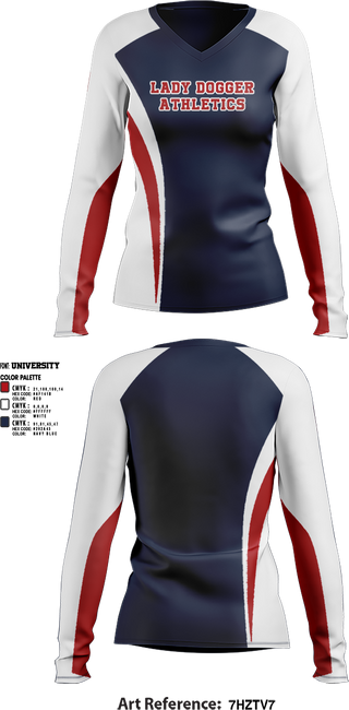 Womens Long Sleeve Vneck Shirt, Lingle-Fort Laramie High School Basketball, Men's Basketball, Teamtime, Team time, sublimation, custom sports apparel, team uniforms, spirit wear, spiritwear, sports uniforms, custom shirts, team store, custom team store, fundraiser sports, apparel fundraiser