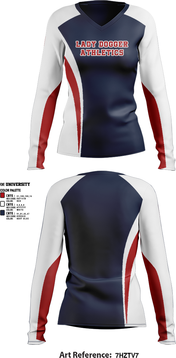 Womens Long Sleeve Vneck Shirt, Lingle-Fort Laramie High School Basketball, Men's Basketball, Teamtime, Team time, sublimation, custom sports apparel, team uniforms, spirit wear, spiritwear, sports uniforms, custom shirts, team store, custom team store, fundraiser sports, apparel fundraiser
