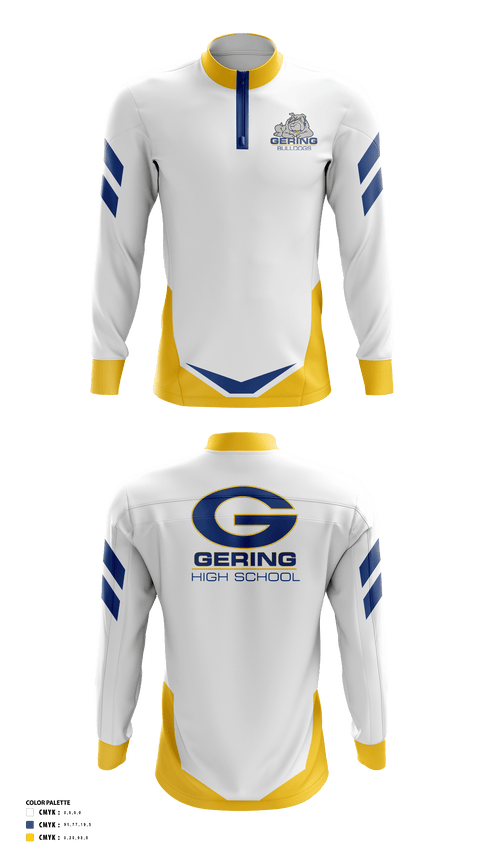 Quarter Zip Jacket, Gering High School Golf, Golf, Teamtime, Team time, sublimation, custom sports apparel, team uniforms, spirit wear, spiritwear, sports uniforms, custom shirts, team store, custom team store, fundraiser sports, apparel fundraiser