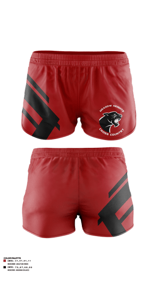 Track Shorts, Meadow Heights R-2 High School Cross Country, Cross Country, Teamtime, Team time, sublimation, custom sports apparel, team uniforms, spirit wear, spiritwear, sports uniforms, custom shirts, team store, custom team store, fundraiser sports, apparel fundraiser