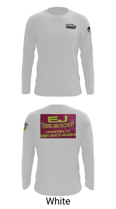 EJ TOWING AND RECOVERY 5748592 Long Sleeve Performance Shirt 7