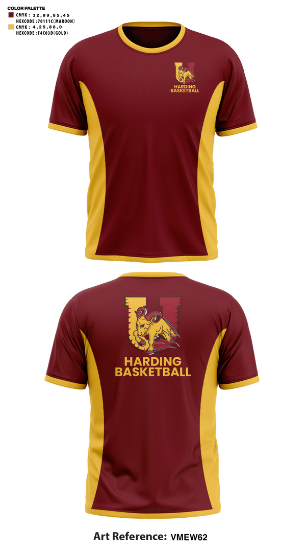 Short Sleeve Shooting Shirt, Harding University High School Basketball, Men's Basketball, Teamtime, Team time, sublimation, custom sports apparel, team uniforms, spirit wear, spiritwear, sports uniforms, custom shirts, team store, custom team store, fundraiser sports, apparel fundraiser
