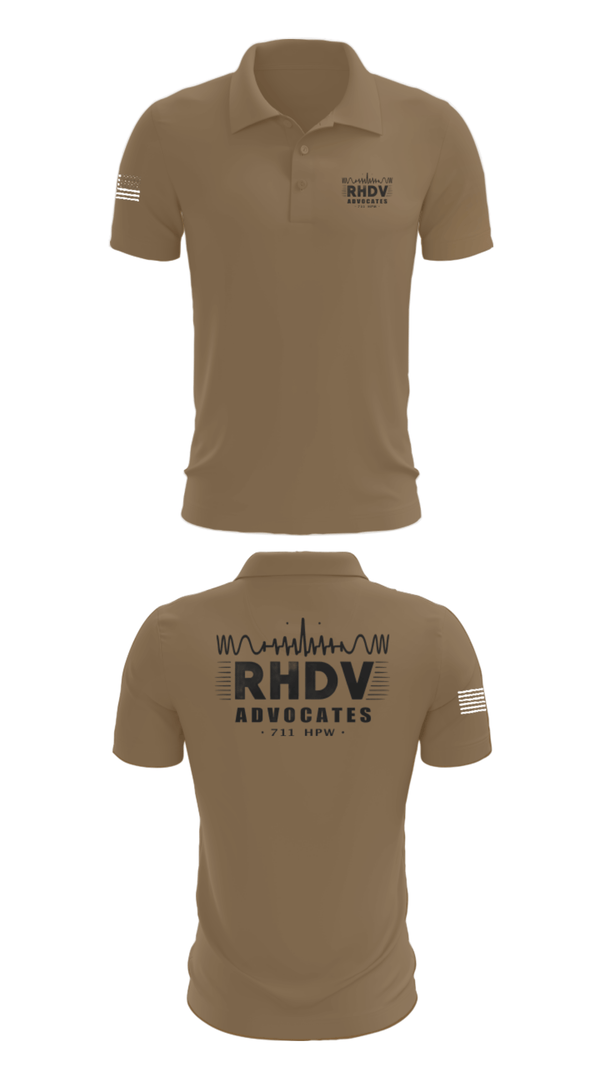 Short Sleeve Performance Polo, 711 HPW/RHDV, Army, Teamtime, Team time, sublimation, custom sports apparel, team uniforms, spirit wear, spiritwear, sports uniforms, custom shirts, team store, custom team store, fundraiser sports, apparel fundraiser