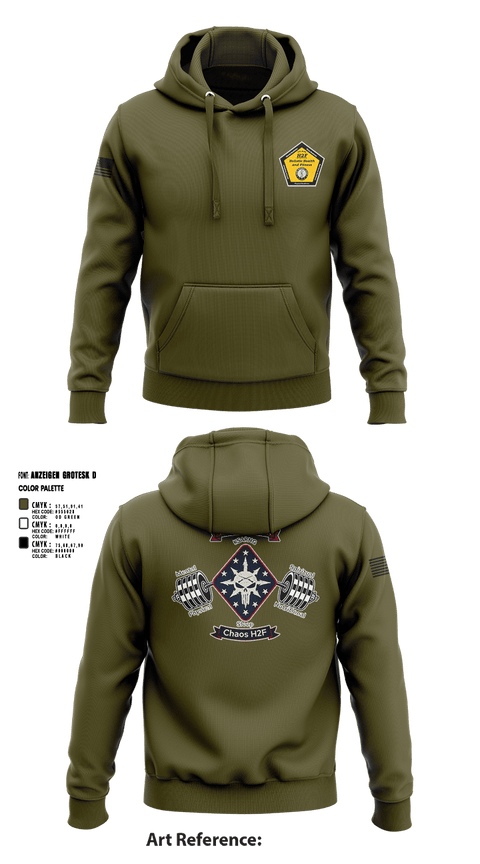 Hoodie, Chaos Co, H2F, National Guard, Teamtime, Team time, sublimation, custom sports apparel, team uniforms, spirit wear, spiritwear, sports uniforms, custom shirts, team store, custom team store, fundraiser sports, apparel fundraiser