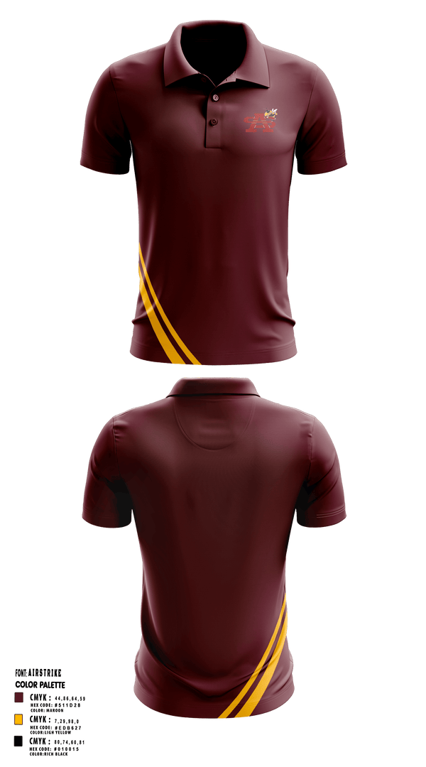 Short Sleeve Performance Polo, St Augustine Yellow Jackets, Swimming, Teamtime, Team time, sublimation, custom sports apparel, team uniforms, spirit wear, spiritwear, sports uniforms, custom shirts, team store, custom team store, fundraiser sports, apparel fundraiser