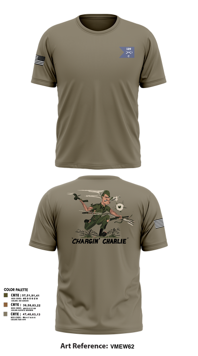 C Co 1-125th IN 33854609 Short Sleeve Performance Shirt - 3