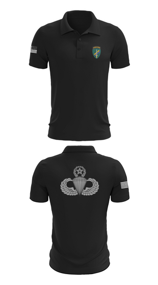 Short Sleeve Performance Polo, Charlie “Chaos” Company, , Teamtime, Team time, sublimation, custom sports apparel, team uniforms, spirit wear, spiritwear, sports uniforms, custom shirts, team store, custom team store, fundraiser sports, apparel fundraiser