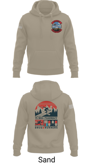 Hoodie, 75 HCOS SGGD, Air Force, Teamtime, Team time, sublimation, custom sports apparel, team uniforms, spirit wear, spiritwear, sports uniforms, custom shirts, team store, custom team store, fundraiser sports, apparel fundraiser