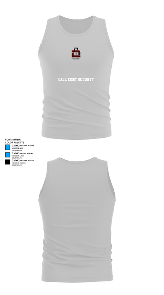 Tank Top, CalledOut Security, , Teamtime, Team time, sublimation, custom sports apparel, team uniforms, spirit wear, spiritwear, sports uniforms, custom shirts, team store, custom team store, fundraiser sports, apparel fundraiser