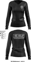 Emergency Equipment Sales & Service 90010417 Women's Long Sleeve V-neck Shirt - 3
