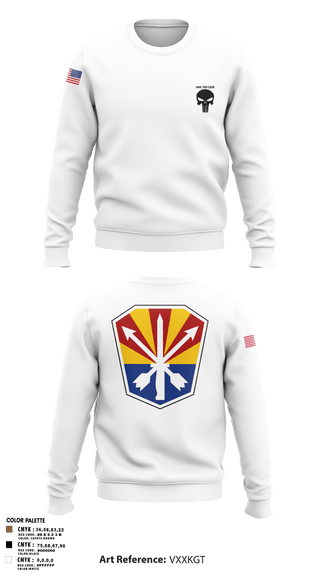 Crew Neck Sweatshirt, HHC 153 CSSB, National Guard, Teamtime, Team time, sublimation, custom sports apparel, team uniforms, spirit wear, spiritwear, sports uniforms, custom shirts, team store, custom team store, fundraiser sports, apparel fundraiser