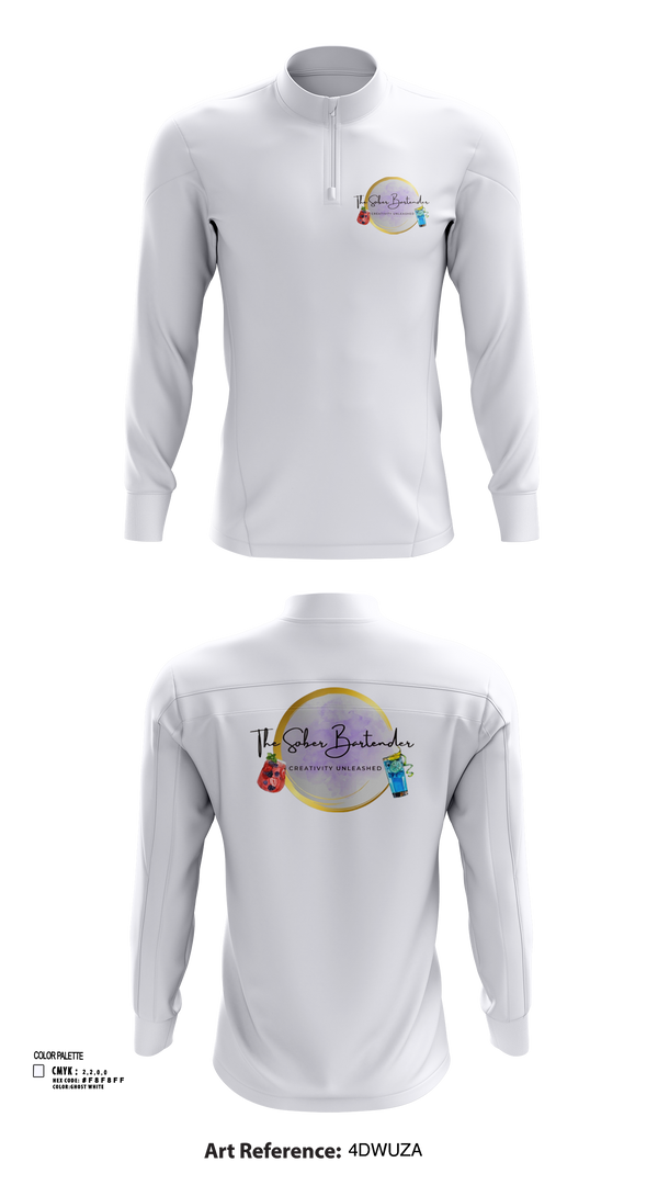 Quarter Zip Jacket, The Sober Bartender, , Teamtime, Team time, sublimation, custom sports apparel, team uniforms, spirit wear, spiritwear, sports uniforms, custom shirts, team store, custom team store, fundraiser sports, apparel fundraiser