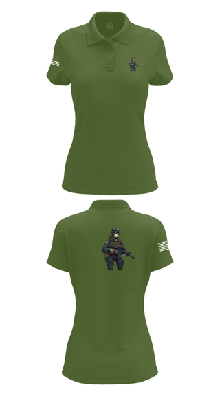 Women's Short Sleeve Performance Polo, 3d lsb, Marines, Teamtime, Team time, sublimation, custom sports apparel, team uniforms, spirit wear, spiritwear, sports uniforms, custom shirts, team store, custom team store, fundraiser sports, apparel fundraiser