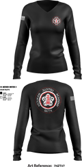 Kojukan JuJitsu 34454400 Women's Long Sleeve V-neck Shirt - 2