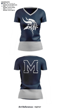 Marysville High School Cheer 26495942 Women's Short Sleeve V-neck Shirt - 41