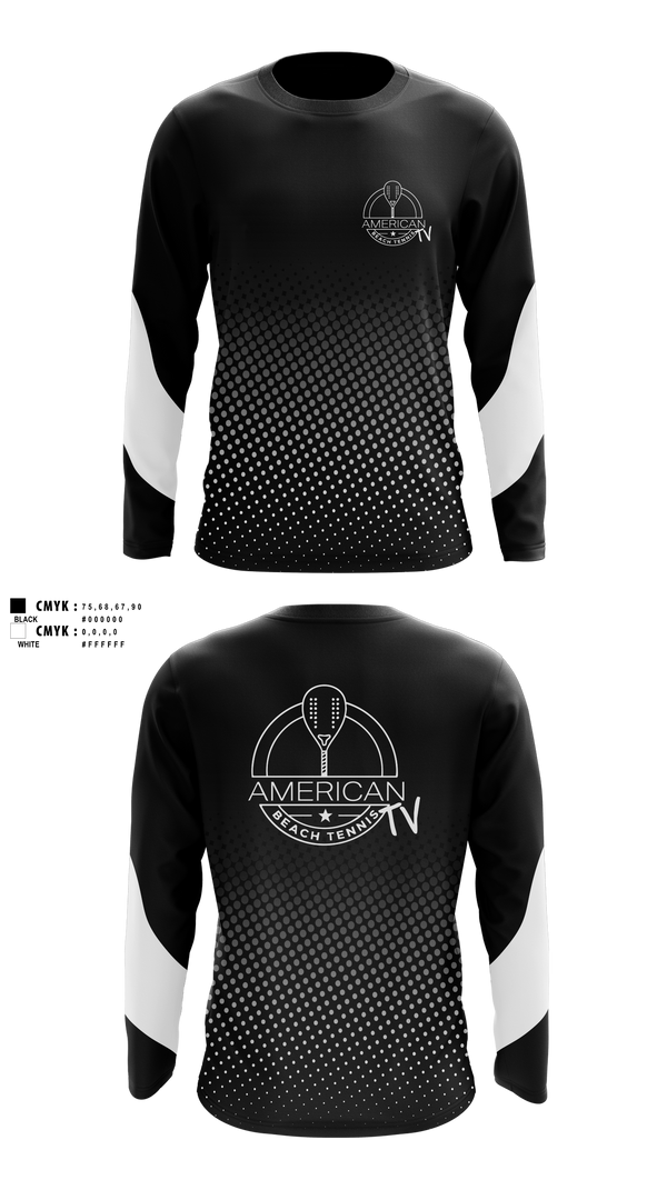 Long Sleeve Performance Shirt, American Beach Tennis, Tennis, Teamtime, Team time, sublimation, custom sports apparel, team uniforms, spirit wear, spiritwear, sports uniforms, custom shirts, team store, custom team store, fundraiser sports, apparel fundraiser