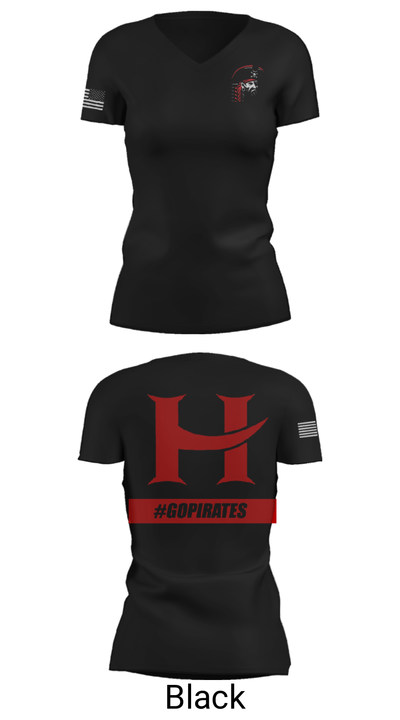 Hart High School Volleyball 58009520 Women's Short Sleeve V-neck Shirt - 38