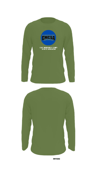 Long Sleeve Performance Shirt, East Montgomery County Sports Association, Spirit Store, Teamtime, Team time, sublimation, custom sports apparel, team uniforms, spirit wear, spiritwear, sports uniforms, custom shirts, team store, custom team store, fundraiser sports, apparel fundraiser
