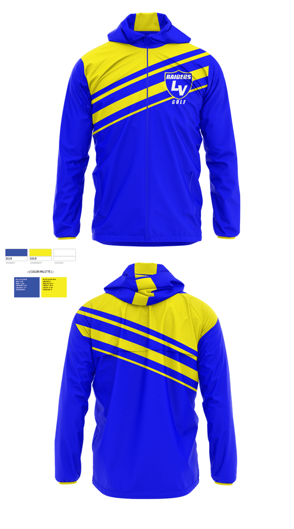 Windbreaker, Logan View High School Golf, Golf, Teamtime, Team time, sublimation, custom sports apparel, team uniforms, spirit wear, spiritwear, sports uniforms, custom shirts, team store, custom team store, fundraiser sports, apparel fundraiser