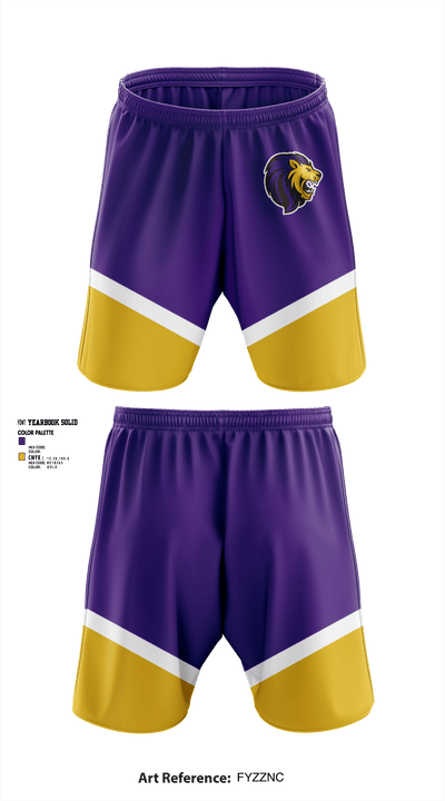 Manchester Middle School Cheer 8756881 Athletic Shorts With Pockets - 1