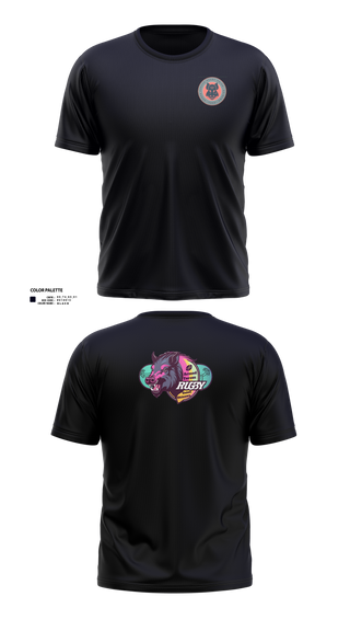 Short Sleeve Performance Shirt, Black Boars, Rugby, Teamtime, Team time, sublimation, custom sports apparel, team uniforms, spirit wear, spiritwear, sports uniforms, custom shirts, team store, custom team store, fundraiser sports, apparel fundraiser