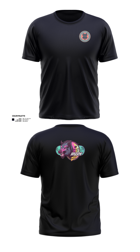 Short Sleeve Performance Shirt, Black Boars, Rugby, Teamtime, Team time, sublimation, custom sports apparel, team uniforms, spirit wear, spiritwear, sports uniforms, custom shirts, team store, custom team store, fundraiser sports, apparel fundraiser