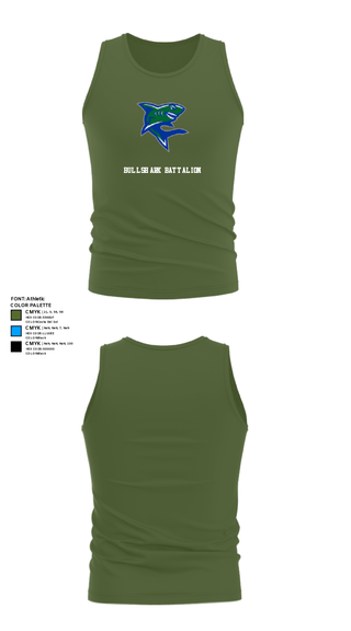 Tank Top, Bullshark Battalion, Army, Teamtime, Team time, sublimation, custom sports apparel, team uniforms, spirit wear, spiritwear, sports uniforms, custom shirts, team store, custom team store, fundraiser sports, apparel fundraiser