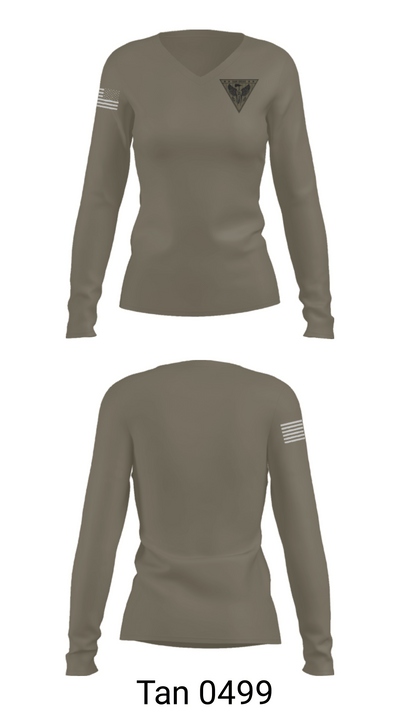 SRT 56874083 Women's Long Sleeve V-neck Shirt - 73