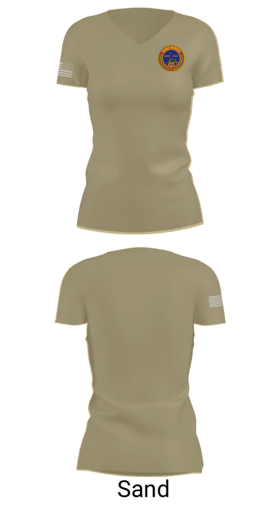 Fort meade 47918041 Women's Short Sleeve V-neck Shirt - 88