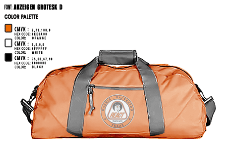 Duffle Bag, Harris/Galveston County REACT, , Teamtime, Team time, sublimation, custom sports apparel, team uniforms, spirit wear, spiritwear, sports uniforms, custom shirts, team store, custom team store, fundraiser sports, apparel fundraiser